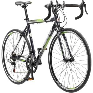 imageSchwinn Volare 1300 Road Bike 700c Mens and Womens Bike 14Speed Drop Bar Road Bicycle Aluminum Frame Sport Tires Fitness Seat Alloy Caliper Brakes Adult BicycleGreen