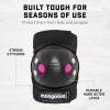 imageMongoose Kids BMX Pad Set Ages 814 Knee and Elbow Pads with Gel Inserts Adjustable Straps MultiSport Protection for Biking Skating Scooting and More Elbow and Knee Pads for KidsBlackPink
