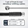imageSchwinn Bike Brake And Derailleur Cable Repair Set Bicycle Tune Up Bike Accessories Black