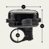 imageSchwinn Classic Black Bike Bell Bicycle Accessories Kids and Adult Bikes Easy Installation Loud Ringing SoundOne Size