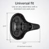 imageSchwinn Comfort Bike Seat for Men and Women Replacement Saddle Fits All Adult Bikes with Standard Seat Post Universal Fit Bicycle Accessories Black