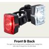 imageSchwinn LED Bike Light Headlight and Taillight Accessory Set USB Rechargeable 75 Foot Beam Distance