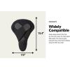 imageSchwinn Sport Memory Foam Dual Strap Bike Seat Cover Saddle Cover for Extra Comfort Soft WeatherResistant Memory Foam Dual Straps Attach Quickly to Most Standard Size Adult Bike SeatsBlackMemory Foam Dual Strap Sport