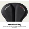 imageSchwinn Sport Memory Foam Dual Strap Bike Seat Cover Saddle Cover for Extra Comfort Soft WeatherResistant Memory Foam Dual Straps Attach Quickly to Most Standard Size Adult Bike SeatsBlackMemory Foam Dual Strap Sport