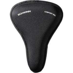 imageSchwinn Cruise Memory Foam Dual Strap Bike Seat Cover Saddle Cover for Extra Comfort Soft WeatherResistant Memory Foam Dual Straps Attach Quickly to Most Adult Cruiser Bike SeatsBlackSport Gel