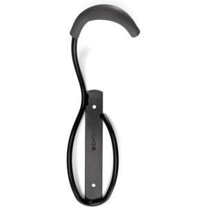 imageSchwinn Wall Mount Bike Hanger Space Saving Vertical Garage Storage for Bicycle Fits Up to 3 Inch Tire Width Can Hold Up to 50 lbs Hangs One Bike Black