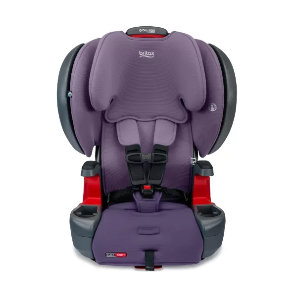 Britax Grow with You Harness-2-Booster Car Seat, 2-in-1 High Back Booster, Quick-Adjust 5-Point Harness, Mod Black