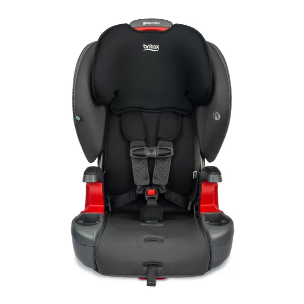 Britax Grow with You Harness-2-Booster Car Seat, 2-in-1 High Back Booster, Quick-Adjust 5-Point Harness, Mod Black