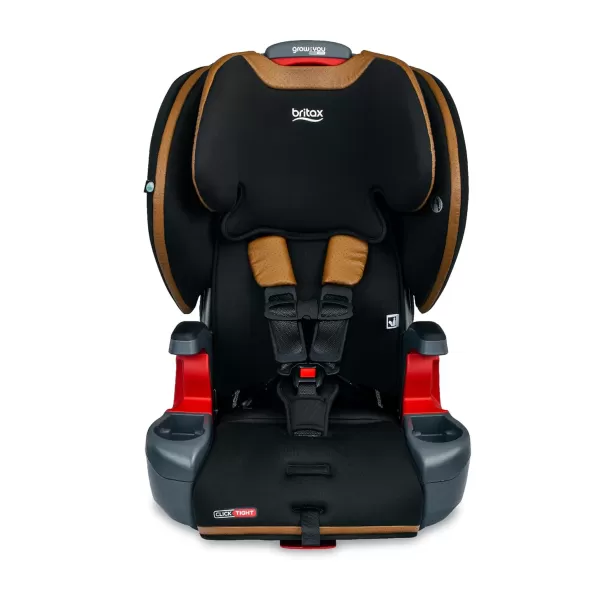 Britax Grow with You Harness-2-Booster Car Seat, 2-in-1 High Back Booster, Quick-Adjust 5-Point Harness, Mod Black