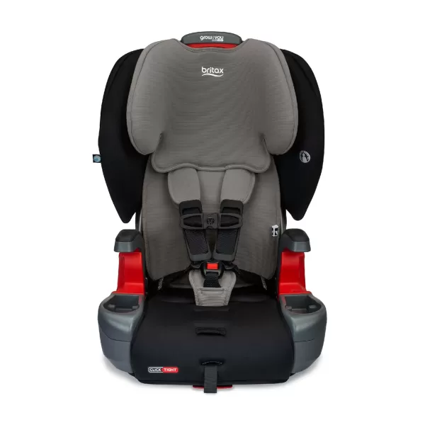 Britax Grow with You Harness-2-Booster Car Seat, 2-in-1 High Back Booster, Quick-Adjust 5-Point Harness, Mod Black