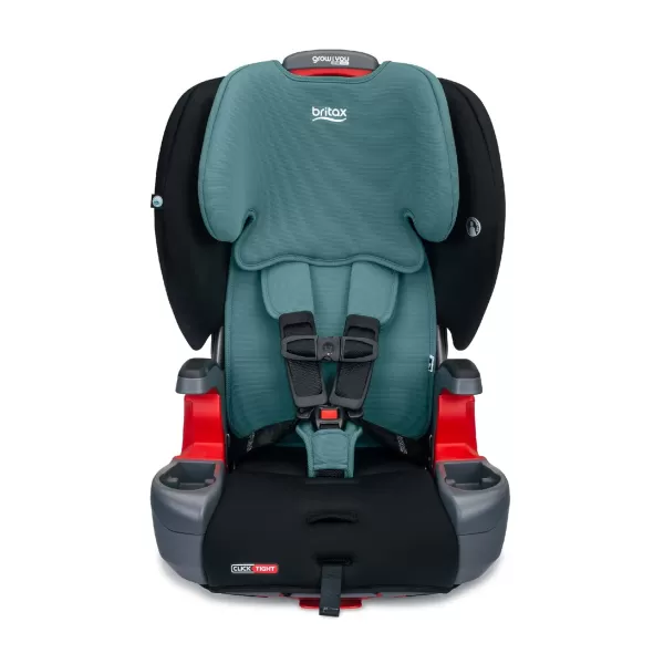 Britax Grow with You Harness-2-Booster Car Seat, 2-in-1 High Back Booster, Quick-Adjust 5-Point Harness, Mod Black