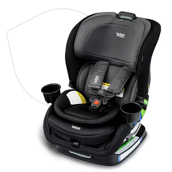 Britax Poplar Convertible Car Seat, 2-in-1 Car Seat with Slim 17-Inch Design, ClickTight Technology, Cobalt Onyx