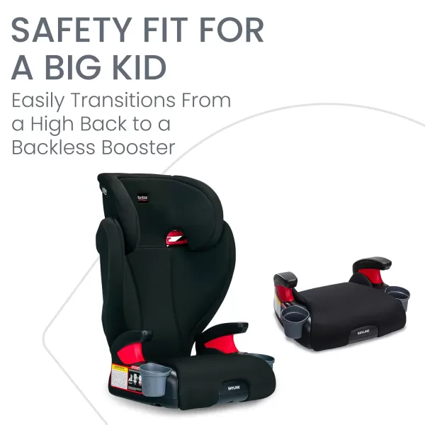 Britax Skyline 2-Stage Belt-Positioning Booster Car Seat, Dusk - Highback and Backless Seat