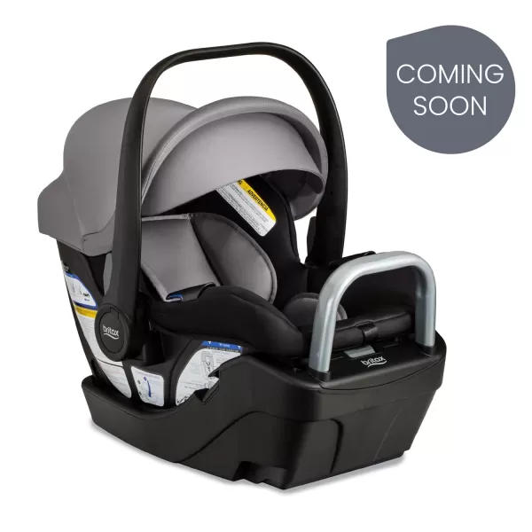 Britax Willow S Infant Car Seat with Alpine Base, ClickTight Technology, Rear Facing Car Seat with RightSize System, Glacier Onyx