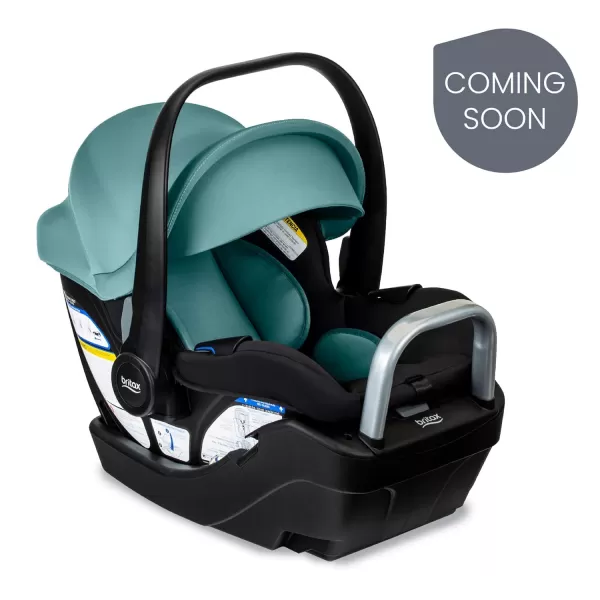 Britax Willow S Infant Car Seat with Alpine Base, ClickTight Technology, Rear Facing Car Seat with RightSize System, Glacier Onyx