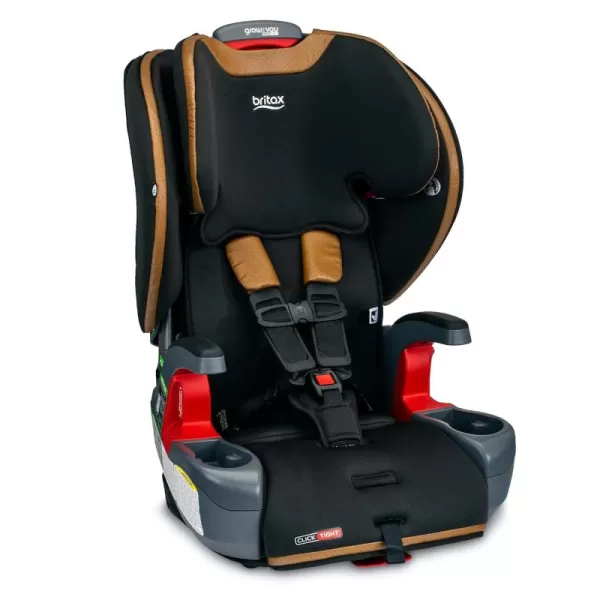 Britax Grow with You Harness-2-Booster Car Seat, 2-in-1 High Back Booster, Quick-Adjust 5-Point Harness, Mod Black