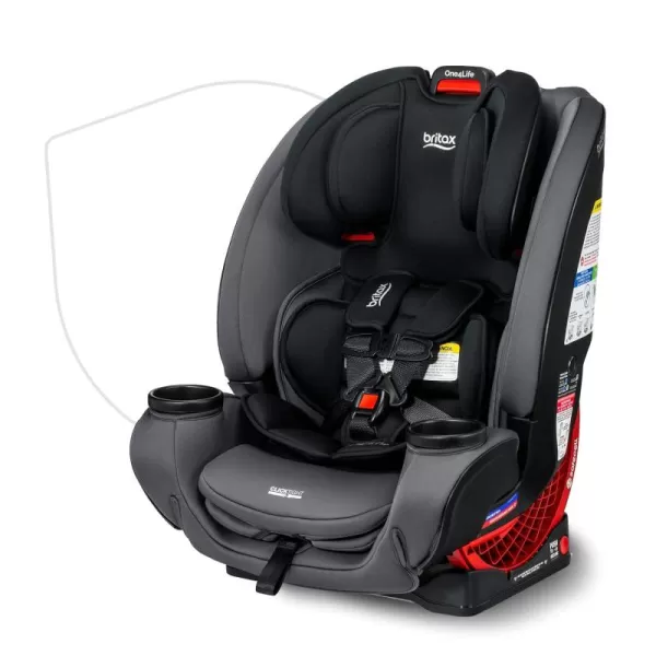 Britax One4Life Convertible Infant Car Seat, 10 Years of Use from 5 to 120 Pounds, Converts from Rear-Facing to Forward-Facing Booster Seat, Machine-Washable Fabric, Glacier Graphite