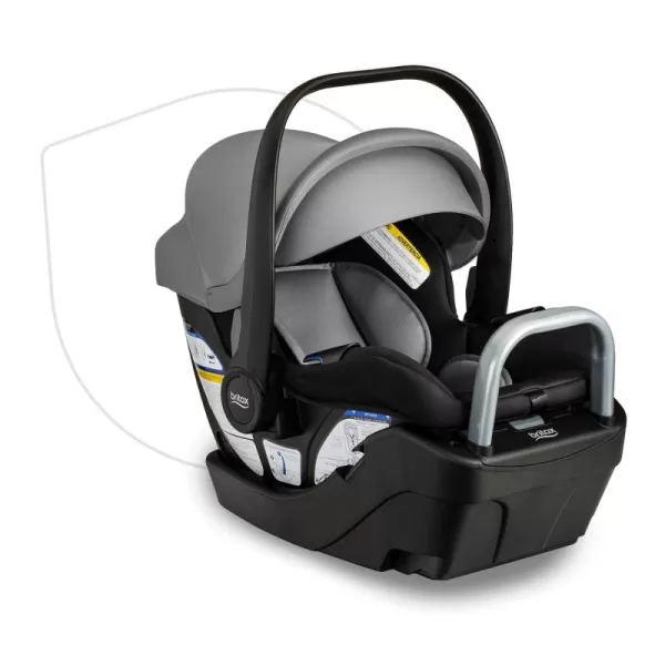 Britax Willow S Infant Car Seat with Alpine Base, ClickTight Technology, Rear Facing Car Seat with RightSize System, Glacier Onyx