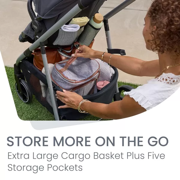 Britax Grove™ Modular Stroller, Lightweight Stroller with CozyFit™ Insert and Bumper Bar, 6 Ways to Ride, SafeWash, Pindot Stone