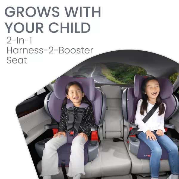 Britax Grow with You ClickTight Plus Harness-2-Booster Car Seat, 2-in-1 High Back Booster, SafeWash Cover, Black Ombre