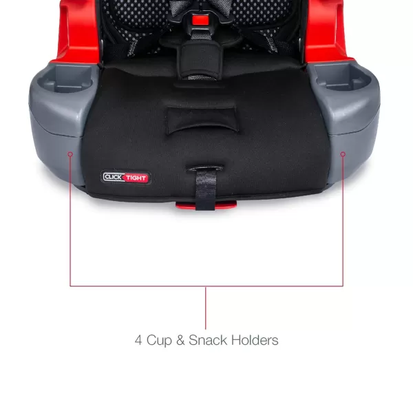 Britax Grow with You Harness-2-Booster Car Seat, 2-in-1 High Back Booster, Quick-Adjust 5-Point Harness, Mod Black