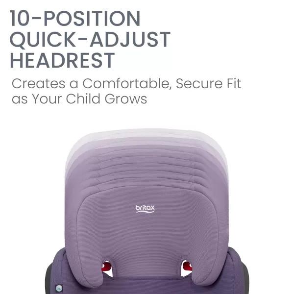 Britax Highpoint Backless Belt-Positioning Booster Seat, SafeWash Purple Ombre