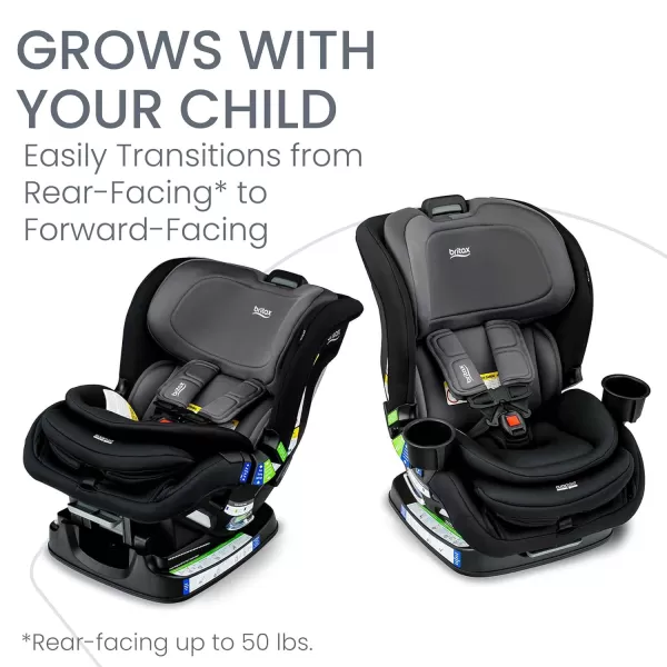 Britax Poplar S Convertible Car Seat, 2-in-1 Car Seat with Slim 17-Inch Design, ClickTight Technology, Glacier Graphite