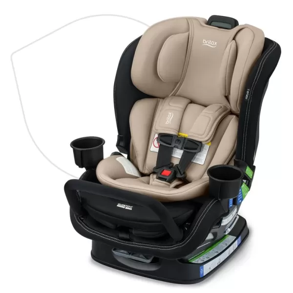 Britax Poplar Convertible Car Seat, 2-in-1 Car Seat with Slim 17-Inch Design, ClickTight Technology, Cobalt Onyx