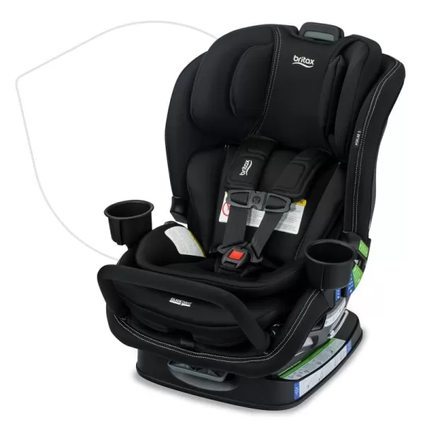 Britax Poplar Convertible Car Seat, 2-in-1 Car Seat with Slim 17-Inch Design, ClickTight Technology, Cobalt Onyx