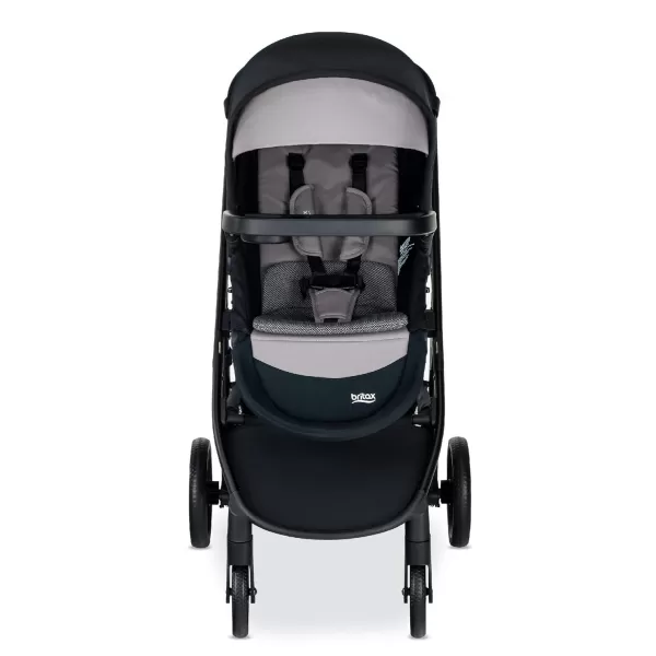 Britax Brook+ Modular Baby Stroller, Ultra-Lightweight Infant and Toddler Stroller with SafeWash Insert and 4 Ways to Stroll, Graphite Onyx