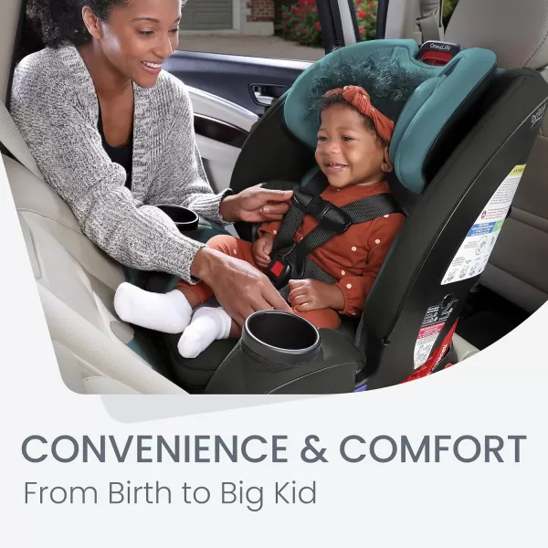 Britax One4Life Convertible Infant Car Seat, 10 Years of Use from 5 to 120 Pounds, Converts from Rear-Facing to Forward-Facing Booster Seat, Machine-Washable Fabric, Glacier Graphite