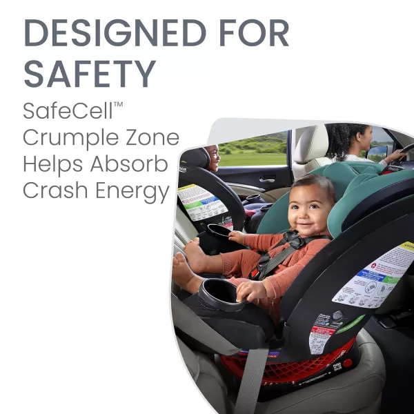Britax One4Life Convertible Infant Car Seat, 10 Years of Use from 5 to 120 Pounds, Converts from Rear-Facing to Forward-Facing Booster Seat, Machine-Washable Fabric, Glacier Graphite