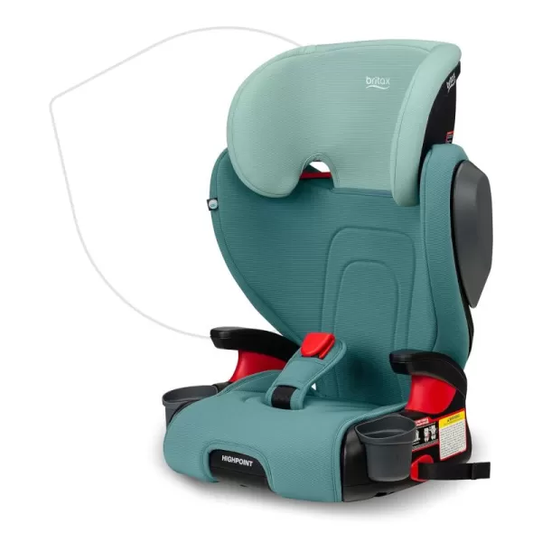 Britax Highpoint Backless Belt-Positioning Booster Seat, SafeWash Black Ombre