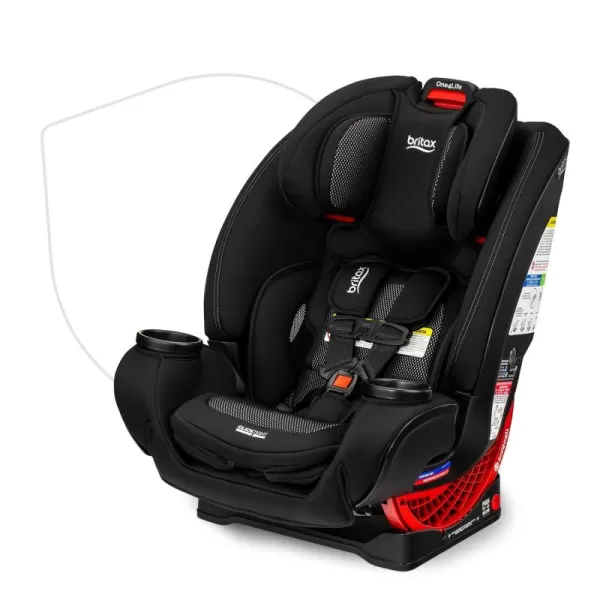 Britax One4Life Convertible Car Seat, 10 Years of Use from 5 to 120 Pounds, Converts from Rear-Facing Infant Car Seat to Forward-Facing Booster Seat, Performance Fabric, Cool Flow Carbon