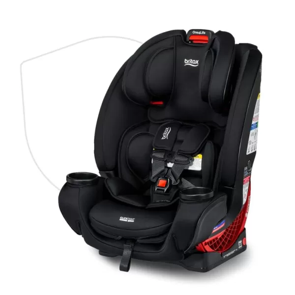 Britax One4Life Convertible Infant Car Seat, 10 Years of Use from 5 to 120 Pounds, Converts from Rear-Facing to Forward-Facing Booster Seat, Machine-Washable Fabric, Glacier Graphite