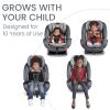 imageBritax One4Life Convertible Car Seat 10 Years of Use from 5 to 120 Pounds Converts from RearFacing Infant Car Seat to ForwardFacing Booster Seat MachineWashable Fabric Iris OnyxCool N Dry Moonstone