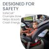 imageBritax One4Life Convertible Car Seat 10 Years of Use from 5 to 120 Pounds Converts from RearFacing Infant Car Seat to ForwardFacing Booster Seat MachineWashable Fabric Iris OnyxCool N Dry Moonstone
