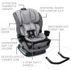 imageBritax Poplar S Convertible Car Seat 2in1 Car Seat with Slim 17Inch Design ClickTight Technology Arctic OnyxGlacier Graphite