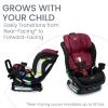 imageBritax Poplar S Convertible Car Seat 2in1 Car Seat with Slim 17Inch Design ClickTight Technology Arctic OnyxRuby Onyx