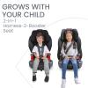 imageBritax Grow with You Harness2Booster Car Seat 2in1 High Back Booster QuickAdjust 5Point Harness Mod BlackBlack Contour