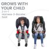 imageBritax Grow with You Harness2Booster Car Seat 2in1 High Back Booster QuickAdjust 5Point Harness Mod BlackCool N Dry