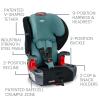 imageBritax Grow with You Harness2Booster Car Seat 2in1 High Back Booster QuickAdjust 5Point Harness Mod BlackGreen Contour
