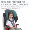 imageBritax Grow with You Harness2Booster Car Seat 2in1 High Back Booster QuickAdjust 5Point Harness Mod BlackGreen Contour