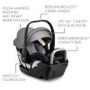 imageBritax Willow S Infant Car Seat with Alpine Base ClickTight Technology Rear Facing Car Seat with RightSize System Graphite OnyxGraphite Onyx