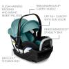 imageBritax Willow S Infant Car Seat with Alpine Base ClickTight Technology Rear Facing Car Seat with RightSize System Graphite OnyxJade Onyx