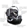 imageBritax Willow S Infant Car Seat with Alpine Base ClickTight Technology Rear Facing Car Seat with RightSize System Graphite OnyxPindot Stone