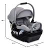 imageBritax Willow S Infant Car Seat with Alpine Base ClickTight Technology Rear Facing Car Seat with RightSize System Graphite OnyxPonte Glacier
