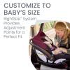 imageBritax Willow S Infant Car Seat with Alpine Base ClickTight Technology Rear Facing Car Seat with RightSize System Graphite OnyxRuby Onyx