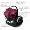 imageBritax Willow S Infant Car Seat with Alpine Base ClickTight Technology Rear Facing Car Seat with RightSize System Graphite OnyxRuby Onyx