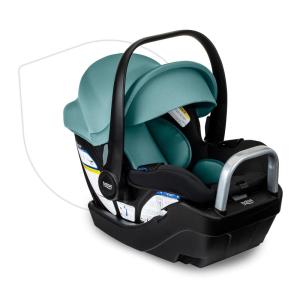 imageBritax Willow S Infant Car Seat with Alpine Base ClickTight Technology Rear Facing Car Seat with RightSize System Graphite OnyxJade Onyx